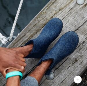 Glerups Blue Wool Boots With Rubber Sole Size 12 (46) NWT